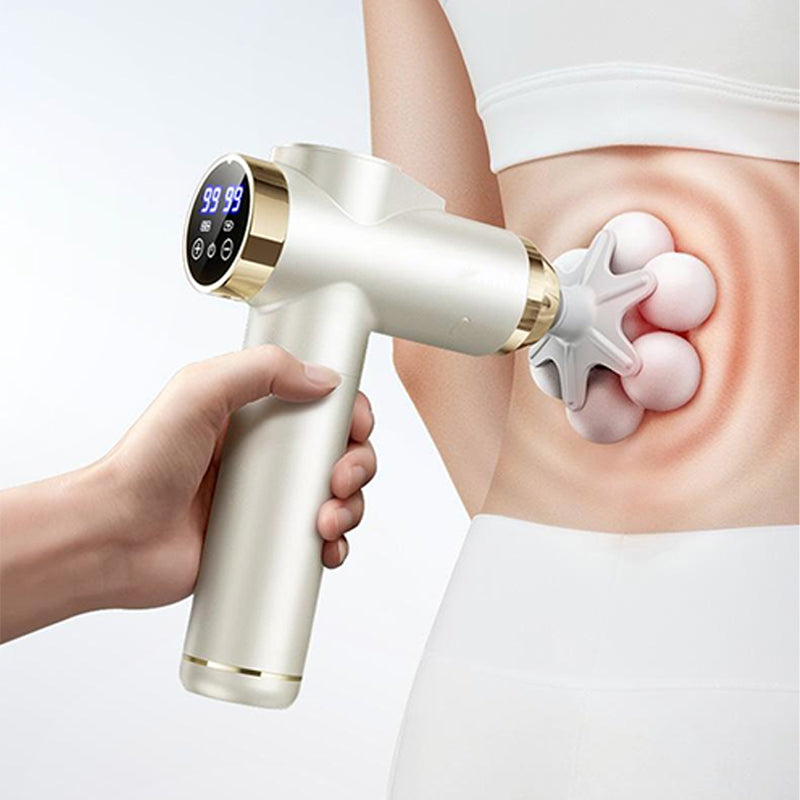 💆‍♂️ 50% OFF NOW! 🔥 Smart Deep Tissue Massage Gun - Multi-Head & Quiet, Perfect for Muscle Recovery and Relaxation ✨
