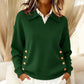 Women's Fashion Solid Color V-Neck Pullover