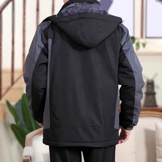 Storm-Resistant Men's Jacket with Detachable Hood