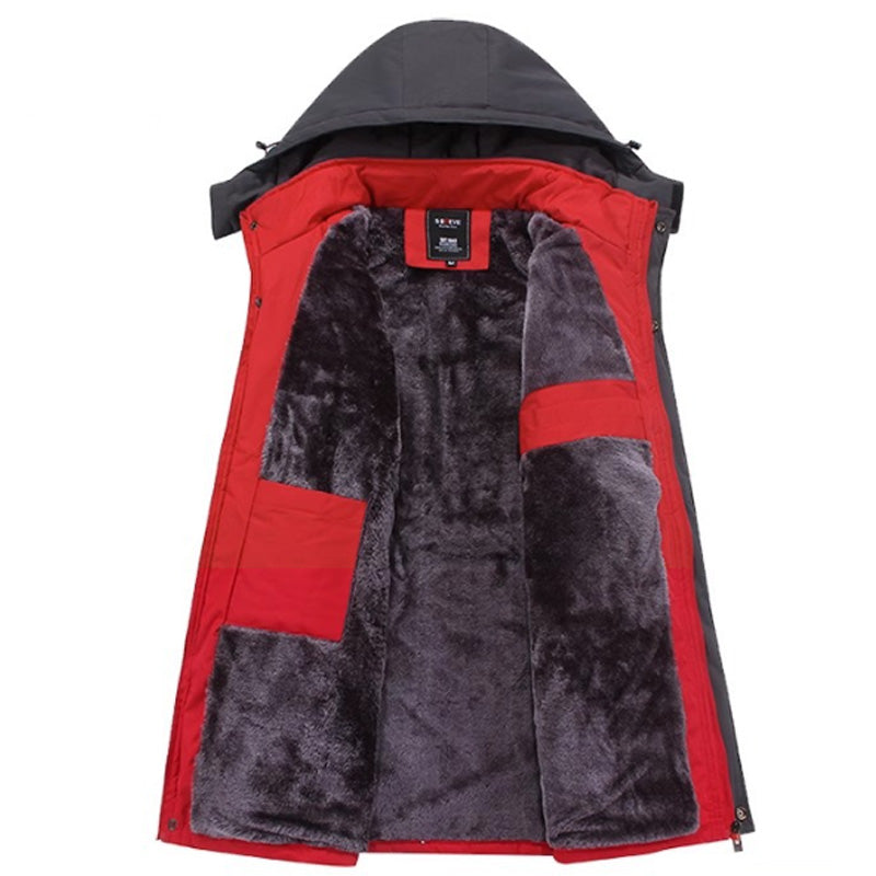 Storm-Resistant Men's Jacket with Detachable Hood