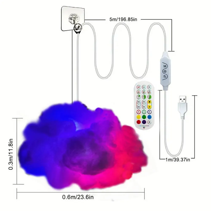 ☁️ LED Cloud Light – Light Up Your World