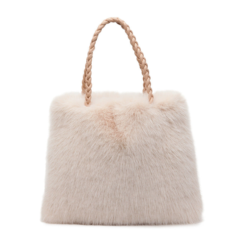 ✨New styles launched✨Soft & Stylish Everyday Fluffy Tote Bag
