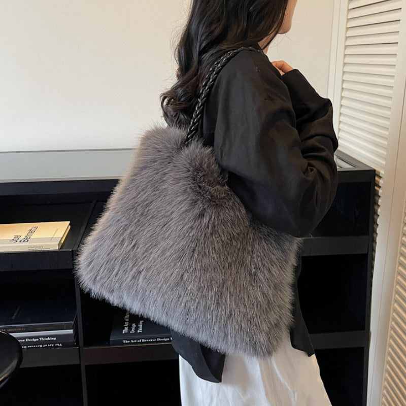 ✨New styles launched✨Soft & Stylish Everyday Fluffy Tote Bag