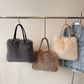 ✨New styles launched✨Soft & Stylish Everyday Fluffy Tote Bag