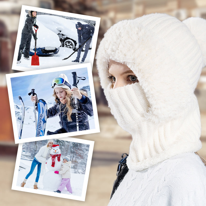 ⏳Limited-time 49% off⏰Women's Winter One-Piece Knitted Beanie Scarf Mask