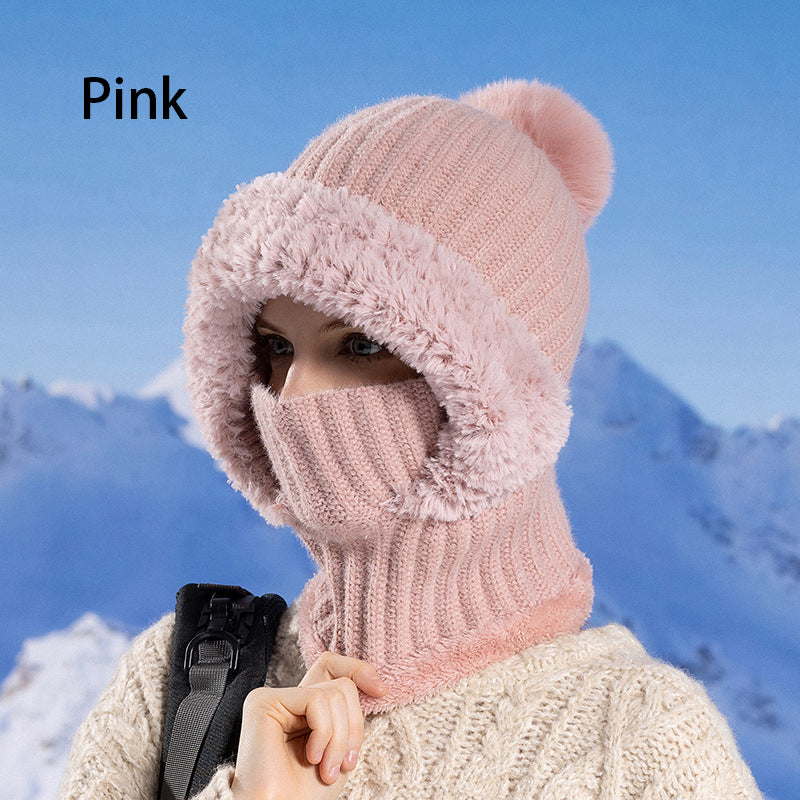 ⏳Limited-time 49% off⏰Women's Winter One-Piece Knitted Beanie Scarf Mask