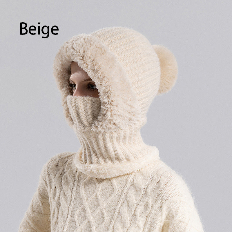 ⏳Limited-time 49% off⏰Women's Winter One-Piece Knitted Beanie Scarf Mask