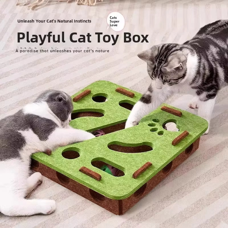 🔥Hot Sale Offers-Interactive Felt Maze Toy for Cats