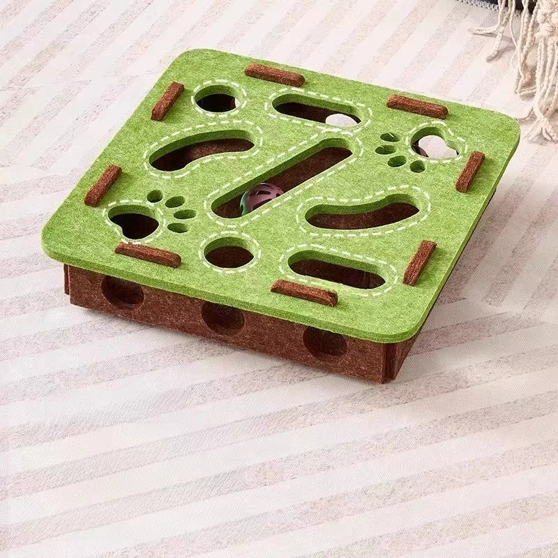 🔥Hot Sale Offers-Interactive Felt Maze Toy for Cats