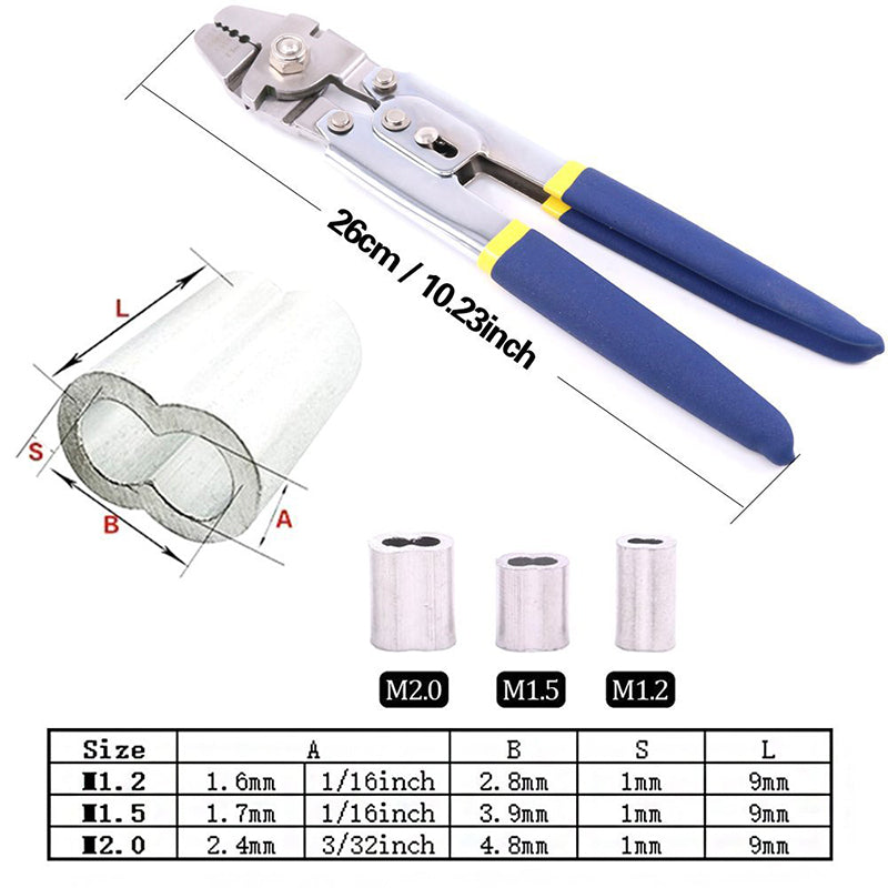 Stainless Steel Fishing Crimp Pliers Kit