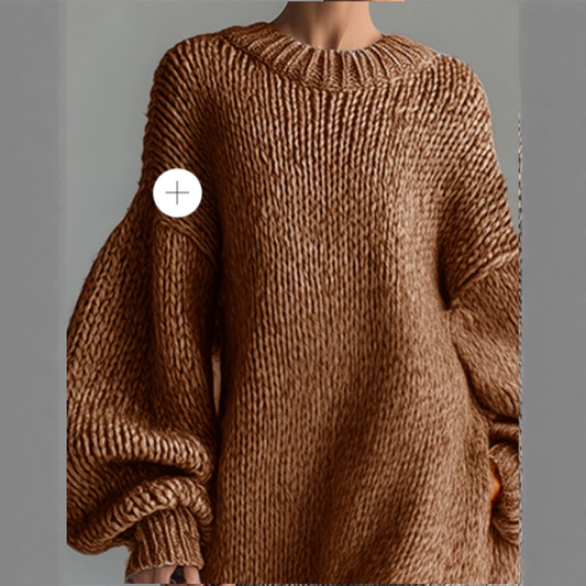 🔥New arrivals offer-Oversized Long Sleeve Knitted Maxi Sweater Dress