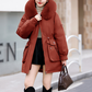 Women's Warm Coat with Detachable Liner & Faux Fur Hood