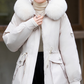 Women's Warm Coat with Detachable Liner & Faux Fur Hood