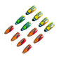Stylish Printed Press-On Nails 24-Piece Set