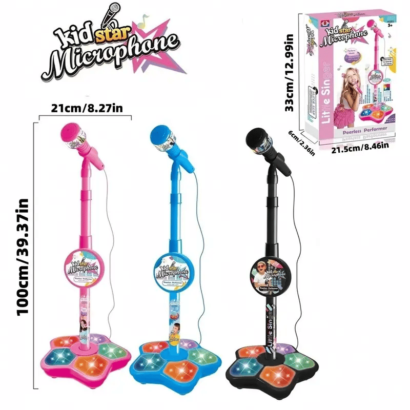 🎁🎄Christmas Sale 60% OFF! 🎤✨Microphone Toy, Karaoke Machine Toy with Light