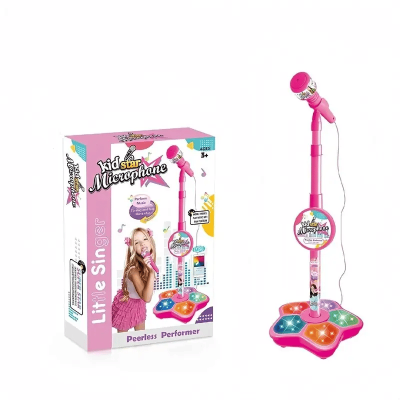 🎁🎄Christmas Sale 60% OFF! 🎤✨Microphone Toy, Karaoke Machine Toy with Light