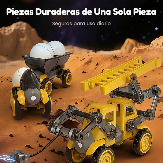 🎄 Magnetic Vehicle Building Set – The Ideal Christmas Gift for Little Builders 🚜