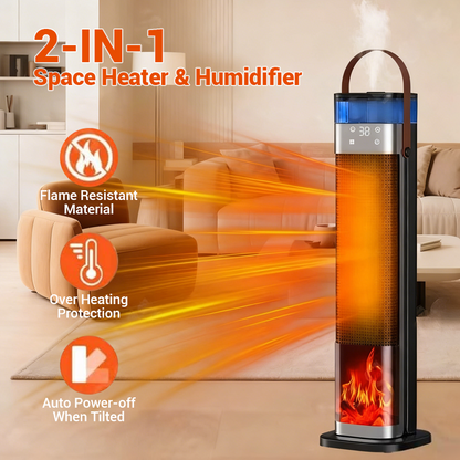 🔥Hot Sale Offers🔥2-in-1 Space Heater & Humidifier