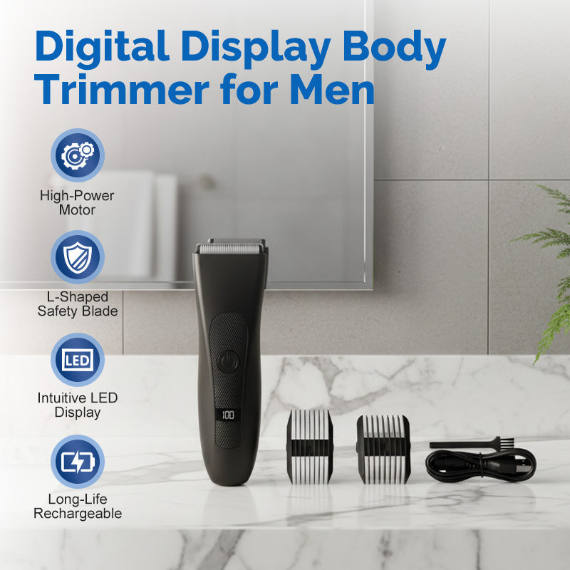 📢📢50% OFF !!🔥🔥35K+SOLD!!✂️Digital Display Body Trimmer for Men✨