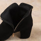Women’s Block Heel Ankle Boots with Side Zipper