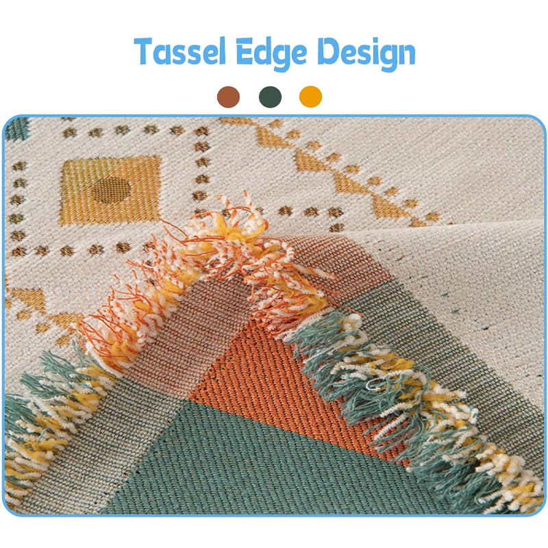 🌟Hot Sale 50% OFF🛋️Reversible Bohemian Sofa Cover with Tassels