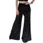 Women’s Fashion Sequin Wide-Leg Pants