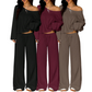 🔥New arrivals offer-Women's Off-Shoulder Top &  Pants 2-Piece Outfit
