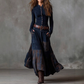 🔥Hot Sale Offers-Vintage Stand Collar Button-Down Swing Dress