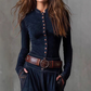 🔥Hot Sale Offers-Vintage Stand Collar Button-Down Swing Dress