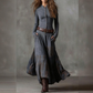 🔥Hot Sale Offers-Vintage Stand Collar Button-Down Swing Dress