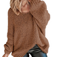 Women's Crewneck Loose Pullover Sweater