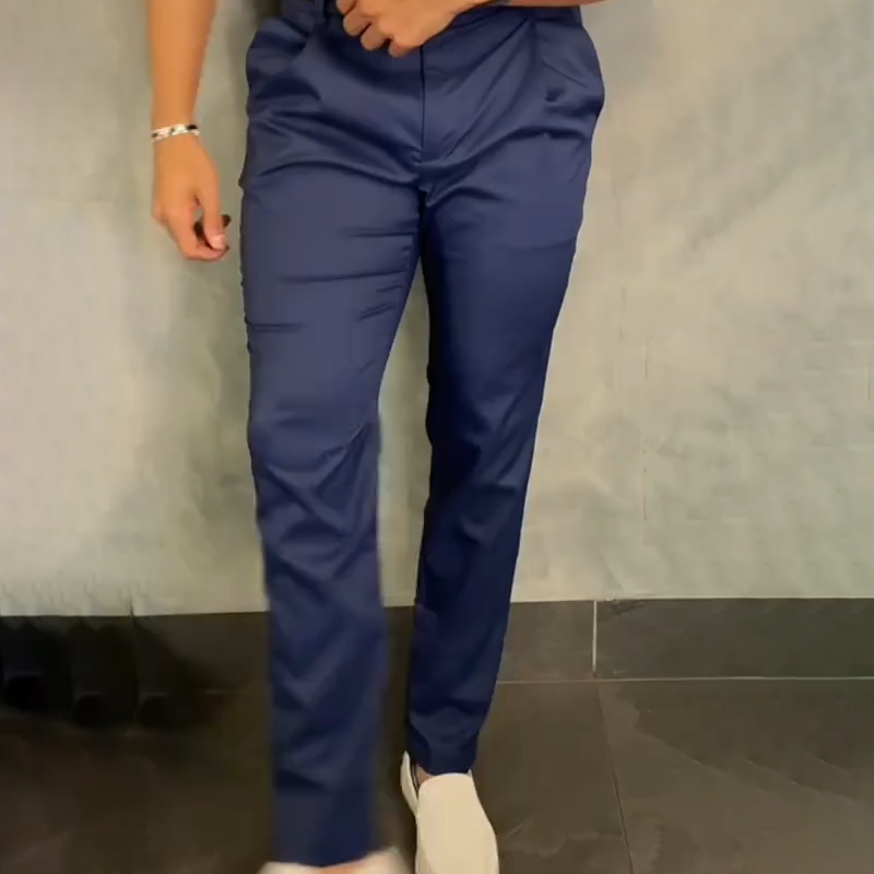 Men's Slim Fit Tapered Dress Trousers