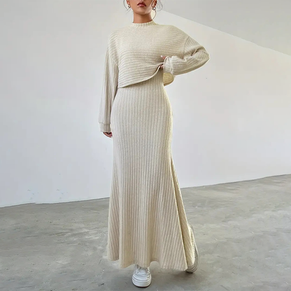 Women's Casual Top & Skirt 2-Piece Set