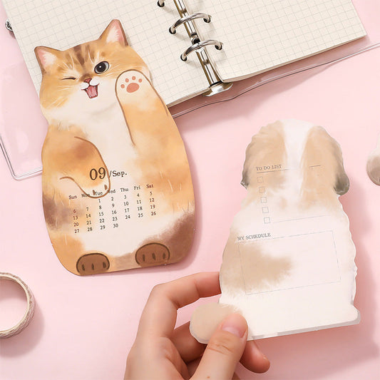 ⚡50% OFF😻3D Cats & Dogs Desk Calendar