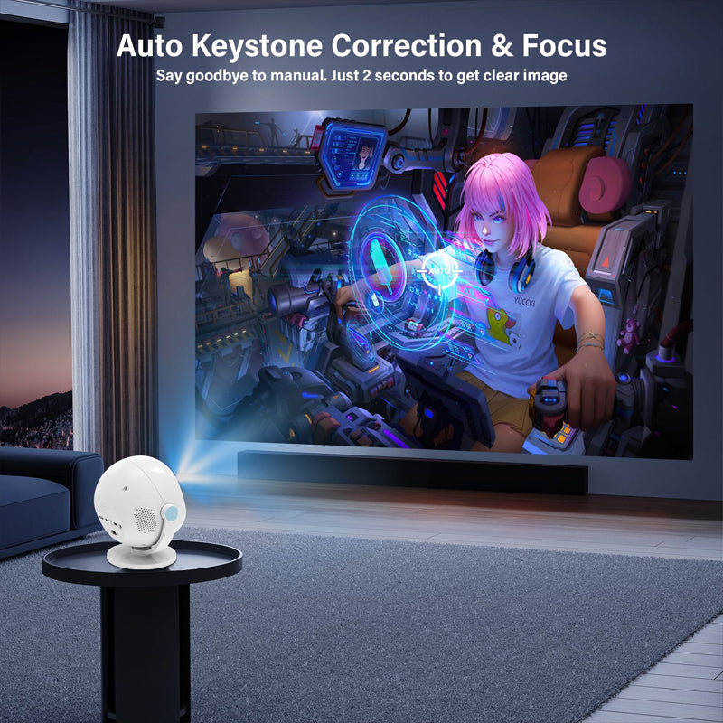 360° Portable Smart HD Projector