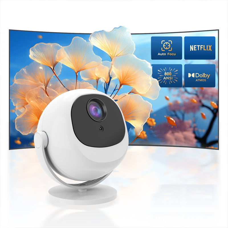 360° Portable Smart HD Projector