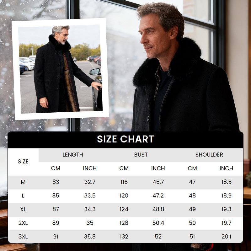 🔥Men's Lined Business Casual Winter Coat