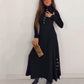 🔥New arrivals offer-Women’s Fit & Flare Knit Maxi Dress