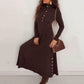 🔥New arrivals offer-Women’s Fit & Flare Knit Maxi Dress