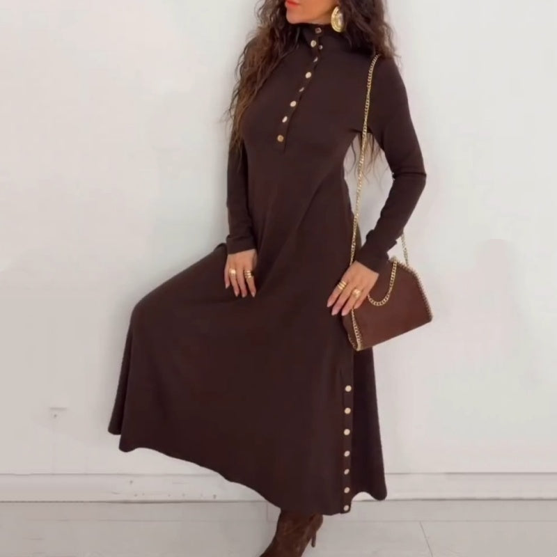 🔥New arrivals offer-Women’s Fit & Flare Knit Maxi Dress