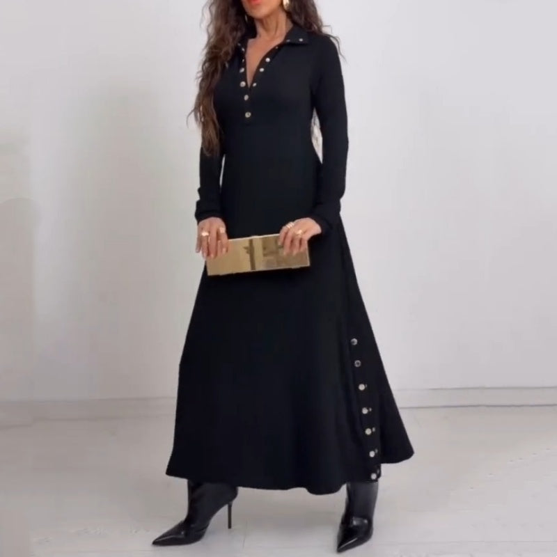 🔥New arrivals offer-Women’s Fit & Flare Knit Maxi Dress