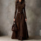 🔥New Arrivals Special Offer-Elegant Turtleneck A-Line Flowy Maxi Dress