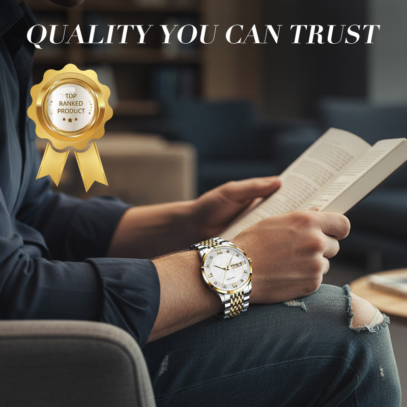 Men's Stainless Steel Waterproof Business Watch（50% OFF）