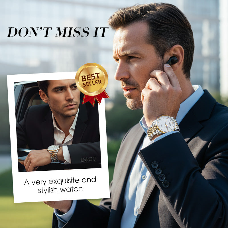Men's Stainless Steel Waterproof Business Watch（50% OFF）