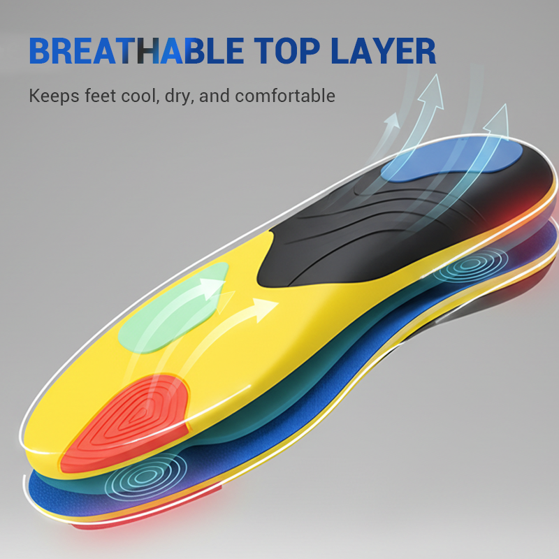 🔥Hot Sale Offers-Professional Sport Insoles with Arch Support & Shock Absorption