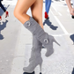 Women's High-Heel Slouchy Over-the-Knee Boots