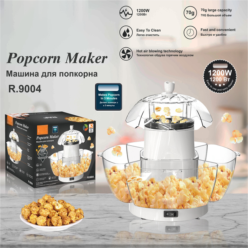 ⏳Time-Limited Special⏰1200W Automatic Hot Air Popcorn Maker