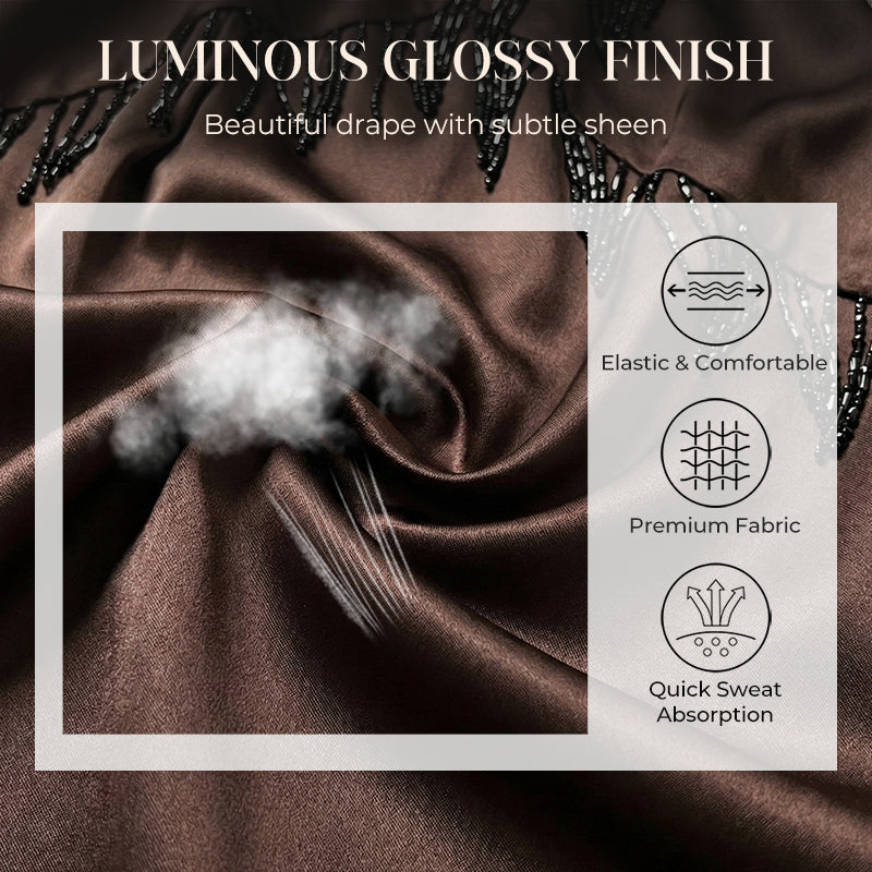 Women's Elegant Beaded Fringe 2-Piece Dress Set