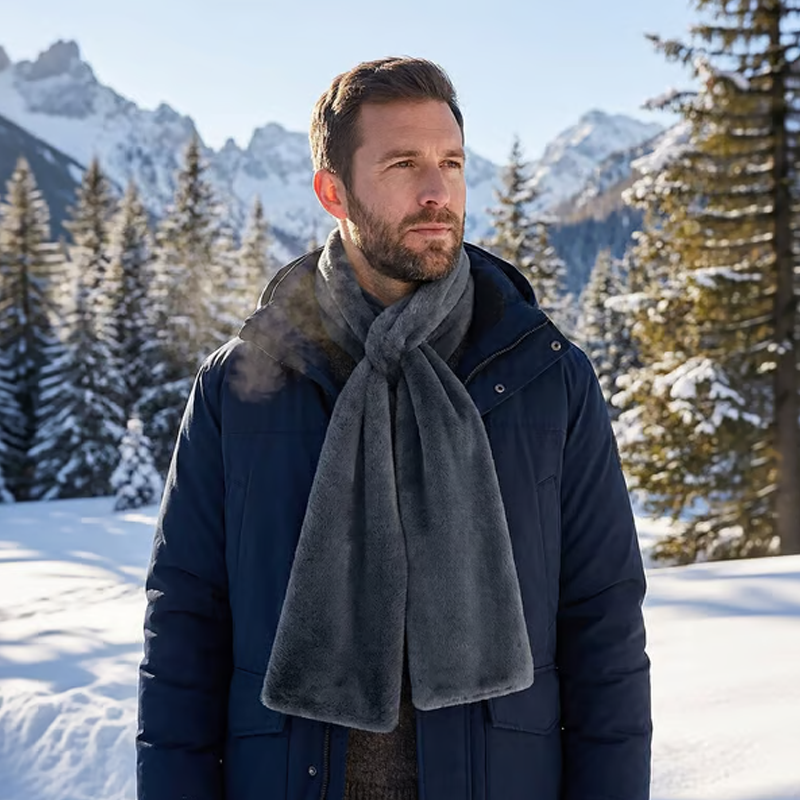 🧣 60% OFF NOW! 🎉 Cozy Scarf with Hidden Pocket – Warm, Soft & Secure Zipper 📦