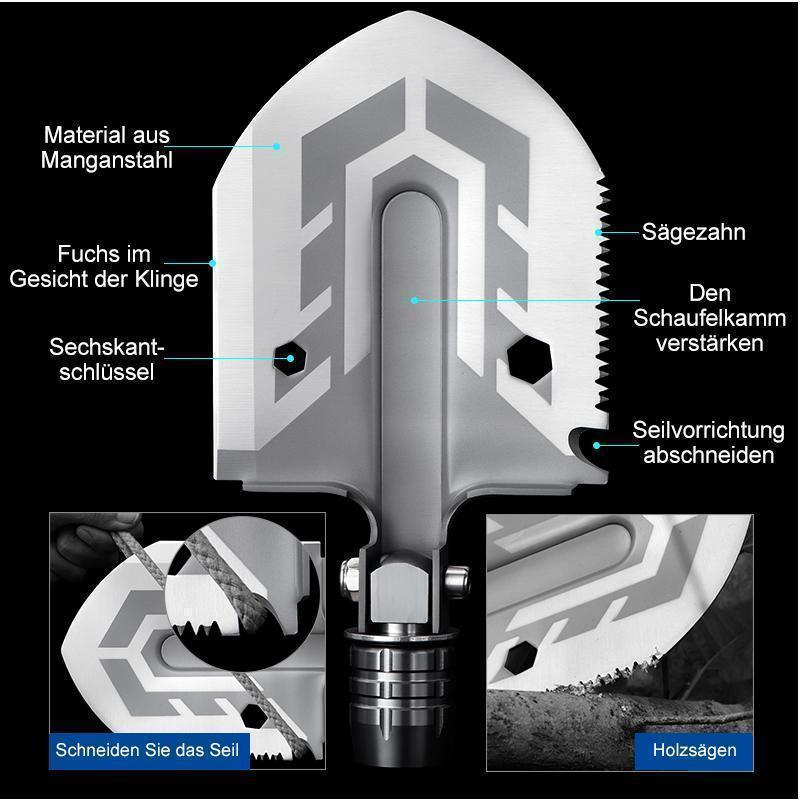 Portable Military Folding Outdoor Multi-Purpose Shovel